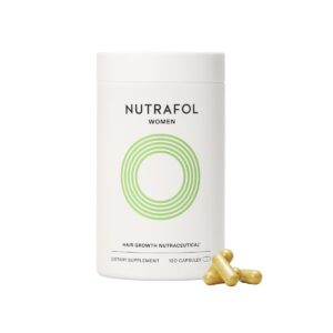 Nutrafol Women\'s Hair Growth Supplements, Ages 18-44, Clinically Proven for Visibly Thicker and Stronger Hair, Dermatologist Recommended - 1 Month Supply