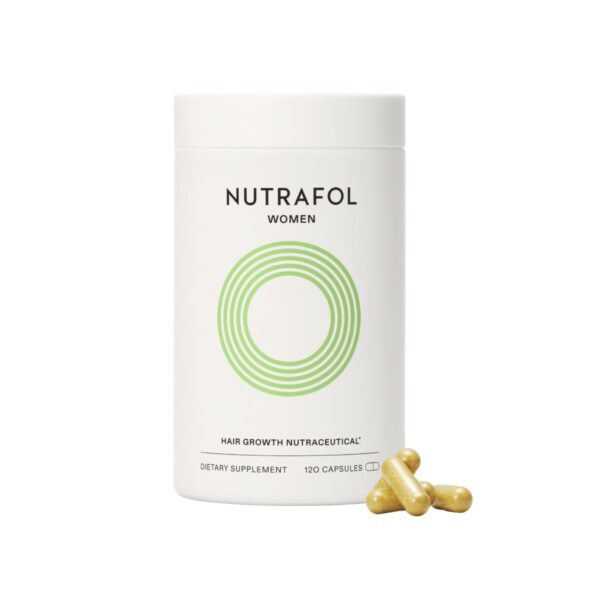 Nutrafol Women\'s Hair Growth Supplements, Ages 18-44, Clinically Proven for Visibly Thicker and Stronger Hair, Dermatologist Recommended - 1 Month Supply