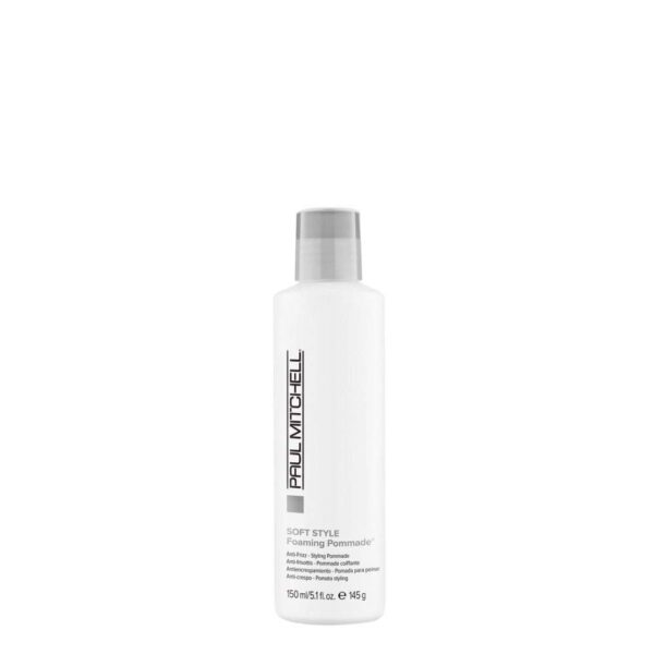 Paul Mitchell Foaming Pommade, Anti-Frizz, Light Hold, For Wavy, Curly + Coarse Hair - Image 6