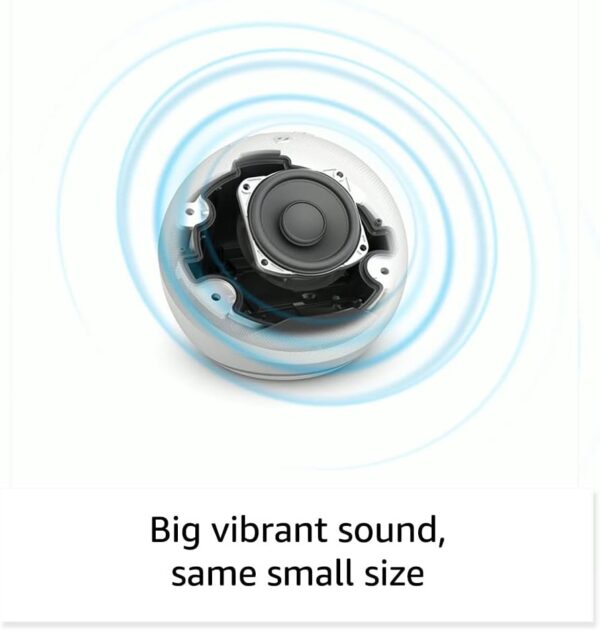 Amazon Echo Dot (newest model), With bigger vibrant sound, helpful routines and Alexa, Glacier White - Image 3