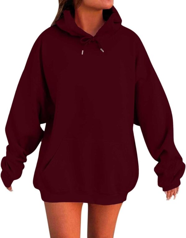 Womens Hoodies Oversized Sweatshirt Pullover Fleece Sweaters Long Sleeve Winter Fall Outfits Fashion Y2k Cute Clothes - Image 5