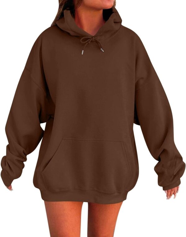Womens Hoodies Oversized Sweatshirt Pullover Fleece Sweaters Long Sleeve Winter Fall Outfits Fashion Y2k Cute Clothes