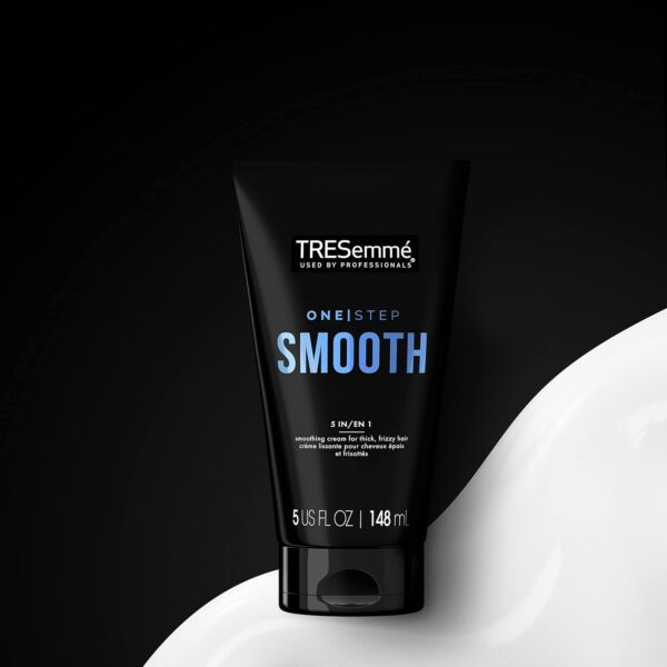 TRESemmé Hair Smoothing Cream 2-Pack – One Step Smooth 5-in-1 Anti-Frizz Hair Products for Thick Hair, Heat Protectant, 5 Oz Ea - Image 5