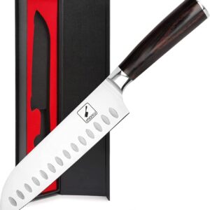 imarku Chef Knife 7 Inch Kitchen Knife Ultra Sharp Santoku Knife - 7Cr17Mov Japanese Chefs Knife, Kitchen Gadgets 2024, Birthday Gifts for Him Her, Best Christmas Gifts for Women Men