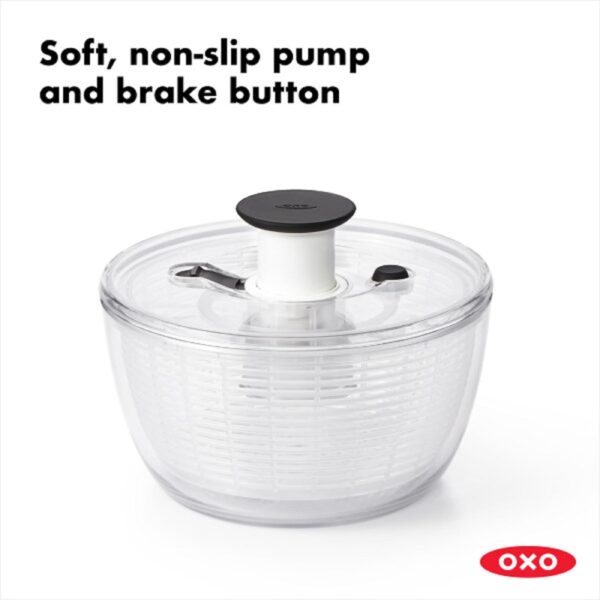 OXO Good Grips Large Salad Spinner - 6.22 Qt., White - Image 2