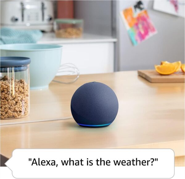 Amazon Echo Dot (newest model), With bigger vibrant sound, helpful routines and Alexa, Glacier White - Image 4