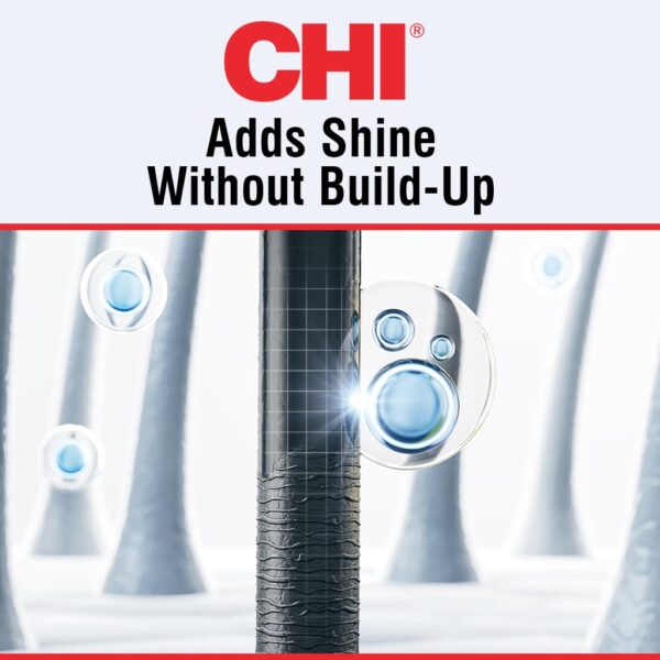 CHI Shine Infusion Thermal Polishing Spray, Adds Shine, Controls Frizz & Split Ends for All Hair Types - Unisex, Sulfate & Paraben-Free - 5.3 Oz - Image 2