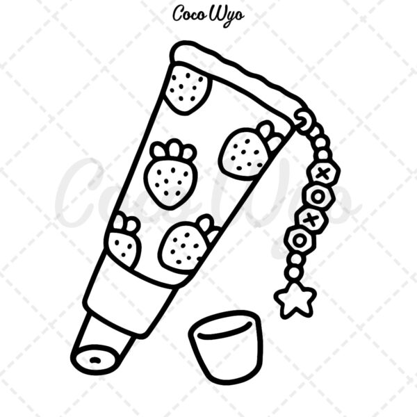 Glow Cosmetics: Coloring Book for Adults and Kids, Bold and Easy, Simple and Big Designs for Relaxation Featuring Cosmetic Items, Makeup, and Skincare Products (Bold & Easy Coloring) - Image 2