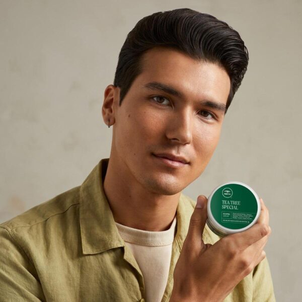 Tea Tree Shaping Cream, Hair Styling Cream, Long-Lasting Hold, Matte Finish, For All Hair Types - Image 5