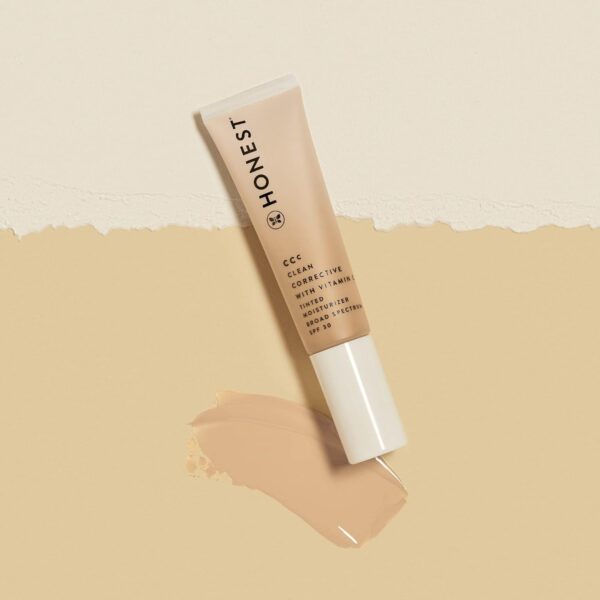 Honest Beauty CCC Clean Corrective with Vitamin C Tinted Moisturizer | Mineral SPF 30 | Vegan + Cruelty Free | Alabaster Fair Light, 1 fl oz - Image 2