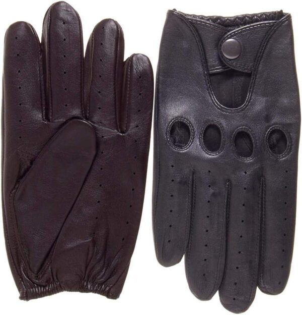 Pratt & Hart Silverstone Men’s Leather Driving Gloves (Unlined) Great for Bikers and Motorcycle Enthusiasts (Sheepskin) - Image 5