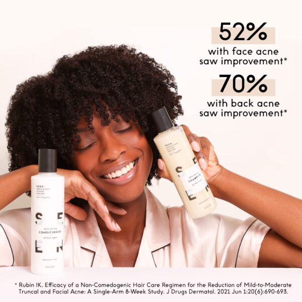 SEEN Shampoo, Conditioner and Blow-Out Creme, Fragrance Free- Non-Comedogenic & Sulfate-Free Blow Out Hair Cream- Reduces Frizz- Heat Protectant - Image 5