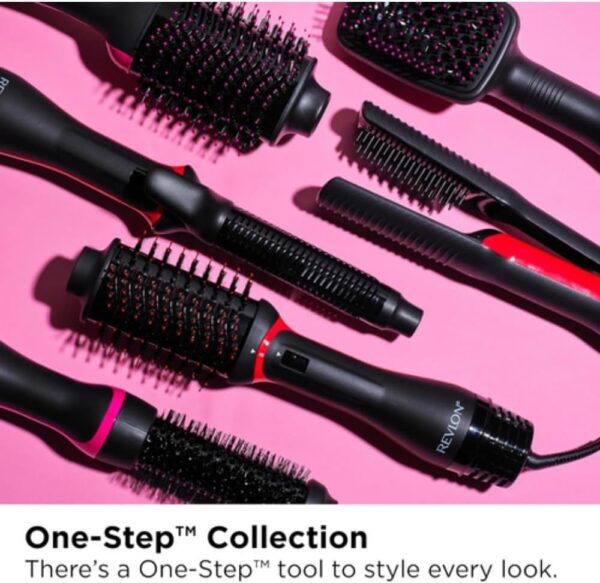 REVLON One-Step Volumizer Hair Dryer and Styler, for Less Frizz, More Shine, and Reduced Heat Damage for Salon Style Round Brush for Blowout, Black (Amazon Exclusive) - Image 6