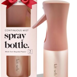 Kitsch Spray Bottle for Hair - Continuous Water Mister with Ultra Fine Mist for Hairstyling, Barbers, Salons, Cleaning, Plants, Versatile Spray Bottles - Made from Recycled Plastic - Terracotta, 5 oz