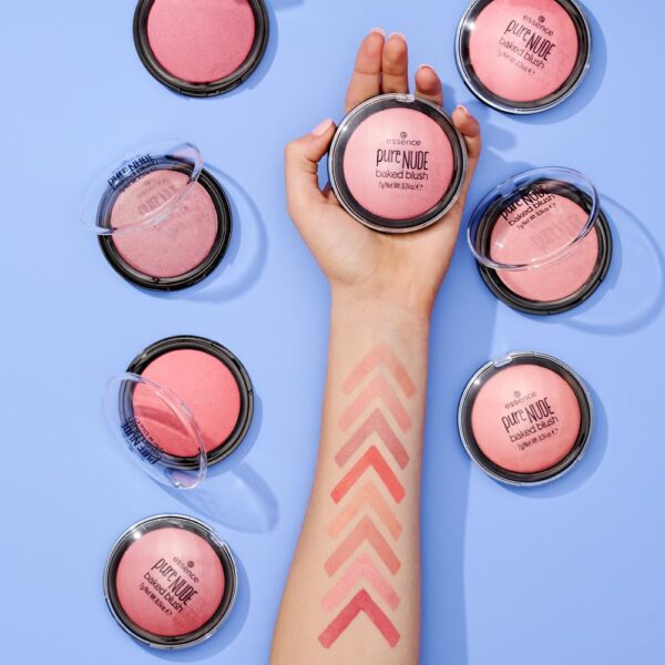 essence | Pure Nude Baked Blush | Highly Pigmented Baked Texture for a Bright, Healthy Glow | Available in 8 Gorgeous Shimmery Shades | Vegan & Cruelty Free (01 Shimmery Rose) - Image 5