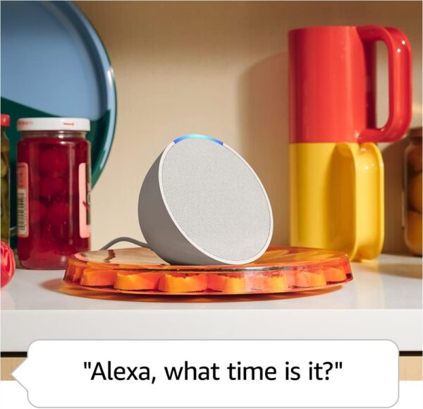 Amazon Echo Pop (newest model), Full sound compact smart speaker with Alexa, Lavender Bloom - Image 5