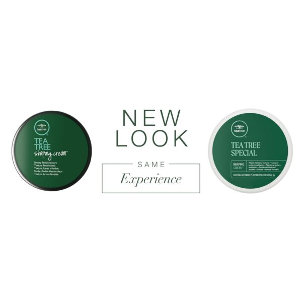 Tea Tree Shaping Cream, Hair Styling Cream, Long-Lasting Hold, Matte Finish, For All Hair Types - Image 2