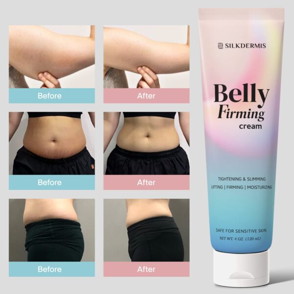 B Flat Belly Firming Cream - Skin Tightening & Cellulite Cream for Stomach, Thighs & Butt, Moisturizing Firming Lotion with Powerful Natural Ingredients , 120 ML - Image 5