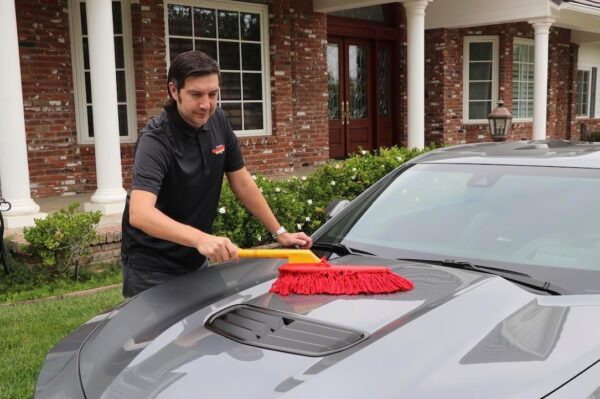 California Car Duster 62442 Standard Car Duster with Wooden Handle,Red - Image 3