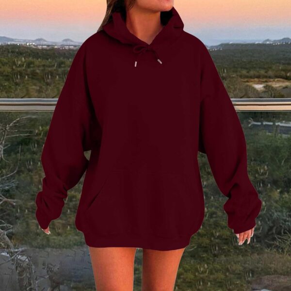 Womens Hoodies Oversized Sweatshirt Pullover Fleece Sweaters Long Sleeve Winter Fall Outfits Fashion Y2k Cute Clothes - Image 6