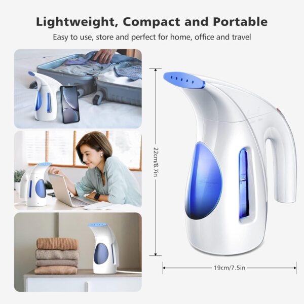 HiLIFE Steamer for Clothes, Portable Handheld Design, 240ml Big Capacity, 700W, Strong Penetrating Steam, Removes Wrinkle, for Home, Office(ONLY FOR 120V) - Image 6