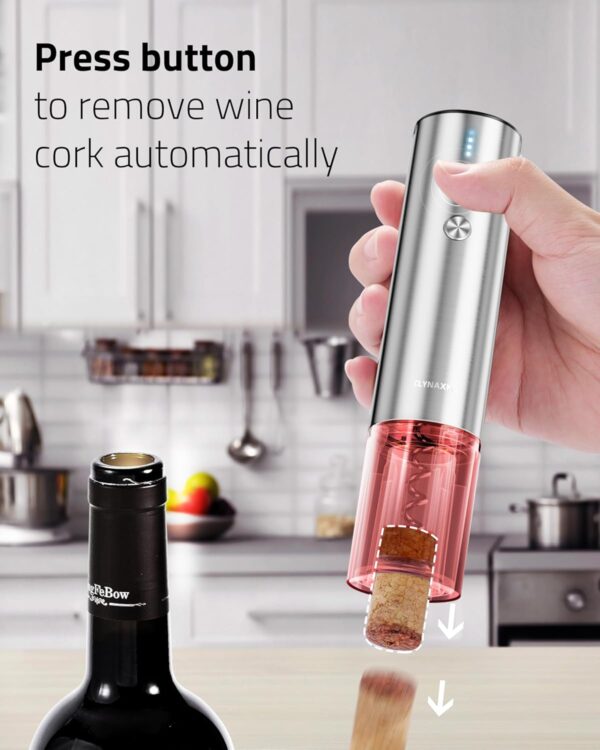 Electric Wine Opener Set - Premium Wine Gifts with Wine Opener, Foil Cutter, Wine Aerator, Vacuum Stopper, and Elegant Gift Box - Ideal Christmas Gift for Unforgettable Moments - Image 5