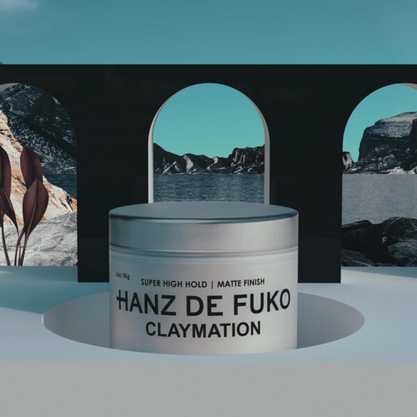 Hanz de Fuko Claymation – Premium Men’s Hair Styling Clay – Super High Hold, Matte Finish – 2 oz - Image 6