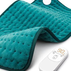 Heating Pad for Back Pain Relief with 6 Heat Settings, 4 Auto-Off, Gifts for Women Mom Men Dad, Electric Heating Pads for Cramps/Abdomen/Waist/Shoulder, Moist Dry Heat Options, 12