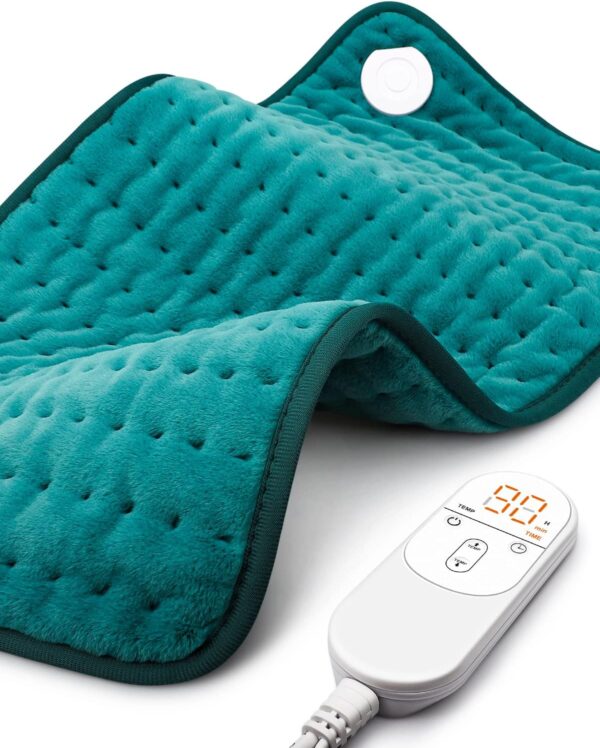 Heating Pad for Back Pain Relief with 6 Heat Settings, 4 Auto-Off, Gifts for Women Mom Men Dad, Electric Heating Pads for Cramps/Abdomen/Waist/Shoulder, Moist Dry Heat Options, 12