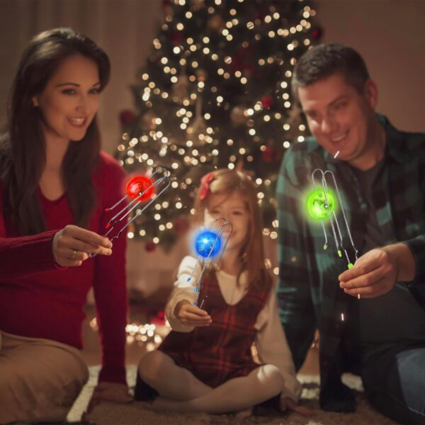 Jishi Retro Magic Rail Twirler Toy 3-Pack LED Light Up Glow Gyro Wheel Magnetic Yoyo Toys, Nostalgia Classic Vintage Gifts Party Favors for Kids Ages 3+ Year Old Boys Girls Christmas Stocking Stuffers - Image 5
