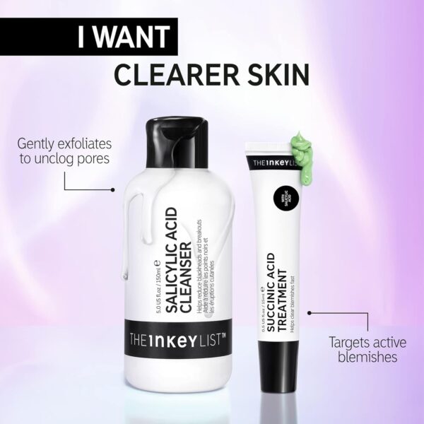 The INKEY List Salicylic Acid Cleanser, Face Wash for Blemishes, Blackheads, Oily Skin and Breakouts, Non-Drying Facial Cleanser Safe for All Skin Types, 5.0 fl oz - Image 6