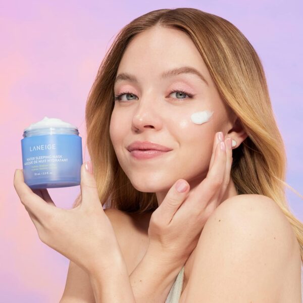 LANEIGE Water Sleeping Mask: Korean Overnight Mask, Squalane, Probiotic-Derived Complex, Hydrate, Barrier-Boosting, Visibly Smooth and Brighten - Image 2