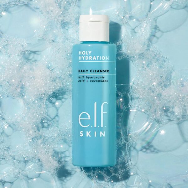 e.l.f. SKIN Holy Hydration! Daily Cleanser, Face Cleanser For Washing Away Excess Oil, Impurities & Makeup, Made With Hyaluronic Acid, Vegan & Cruelty-Free - Image 2