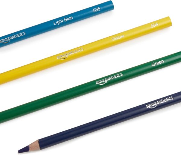 Amazon Basics Premium Colored Pencils 72 Count, Soft Core, Multicolor, Back to School Supplies (Pack of 1) - Image 3