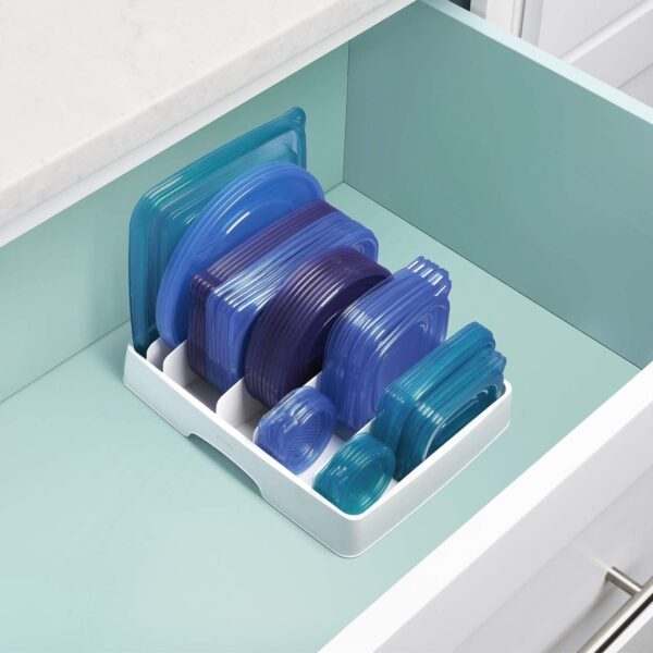 YouCopia StoraLid Adjustable Food Container Lid Organizer for Kitchen Cabinet Storage, Large - Image 4