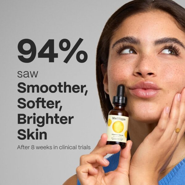 Mad Hippie Vitamin C Serum + Pillow Pack – Brightening Serum with Hyaluronic Acid, Ferulic Acid, Vitamin E - Image 2