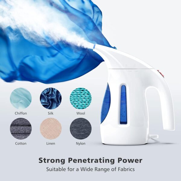 HiLIFE Steamer for Clothes, Portable Handheld Design, 240ml Big Capacity, 700W, Strong Penetrating Steam, Removes Wrinkle, for Home, Office(ONLY FOR 120V) - Image 4