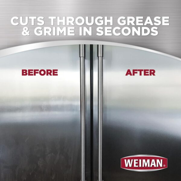 Weiman Stainless Steel Cleaner Kit - Removes Fingerprints, Residue, Water Marks, and Grease - Image 6