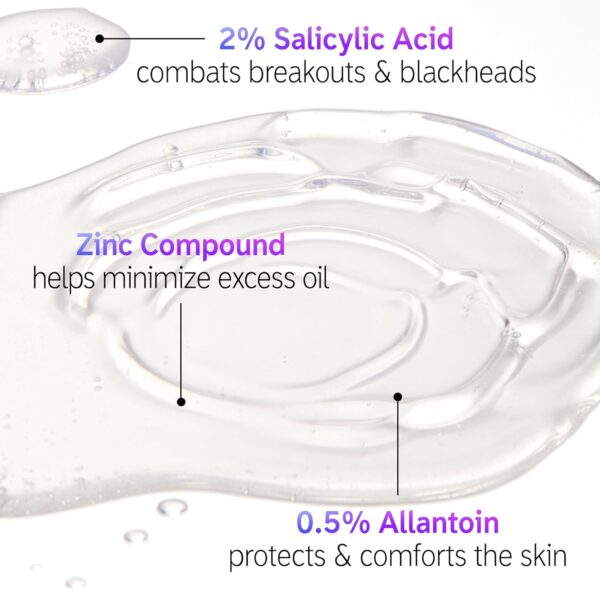 The INKEY List Salicylic Acid Cleanser, Face Wash for Blemishes, Blackheads, Oily Skin and Breakouts, Non-Drying Facial Cleanser Safe for All Skin Types, 5.0 fl oz - Image 3