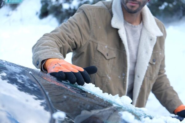 G & F Products Waterproof cold weather Double Coated Windproof HPT Plam and Fingers Acrylic Terry inner - Image 2