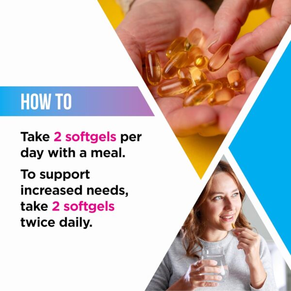 Livingood Daily Omega 3 6 9 Plus Turmeric Curcumin - Omega 3 Supplement (EPA & DHA) - Supports Heart Health - Joint Supplements - 60 Softgels - Image 4