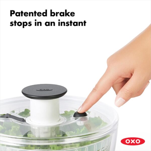 OXO Good Grips Large Salad Spinner - 6.22 Qt., White - Image 4