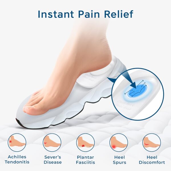 Heel Cushions for Heel Pain Relief (4 Pack) - Heel Spur Relief Products Heel Pads Heel Inserts Women Gel Heel Cups Heel Pain Men Heel Cups Plantar Fasciitis, Heel Supports Heel Pain Shoe - Image 2