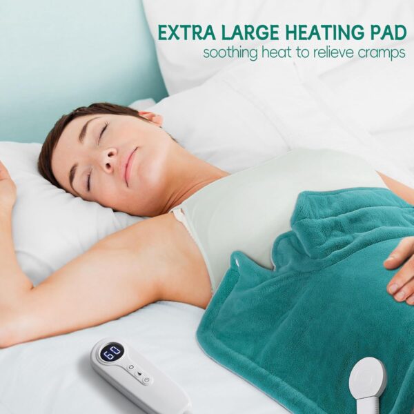 Christmas Gifts for Women, Mom, Neck Shoulder Heating Pad Gifts for Men, Dad, Fathers Day, Electric Weighted Heat Pads for Back, Cramps and Leg, Mothers Day Gifts for Mom from Daughter, Son - Image 4