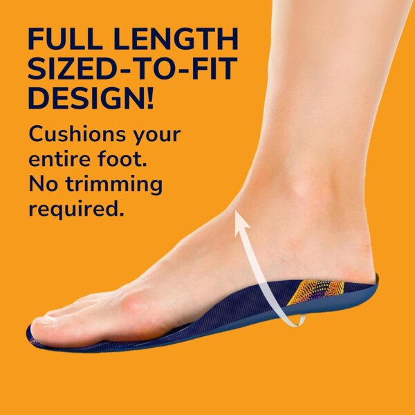 Dr. Scholl’s Plantar Fasciitis Pain Relief Orthotic Insoles, Immediately Relieves Pain: Heel, Spurs, Arch Support, Distributes Foot Pressure, 1 Pair - Image 4