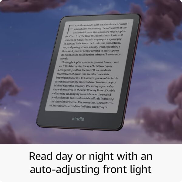 All-new Amazon Kindle Paperwhite Signature Edition (32 GB) – Our fastest Kindle with auto-adjusting front light, wireless charging, and weeks of battery life – Metallic Black - Image 5
