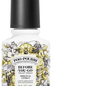 Poo-Pourri Before-You-Go Toilet Spray, Original Citrus, 2 Fl Oz - Lemon, Bergamot and Lemongrass