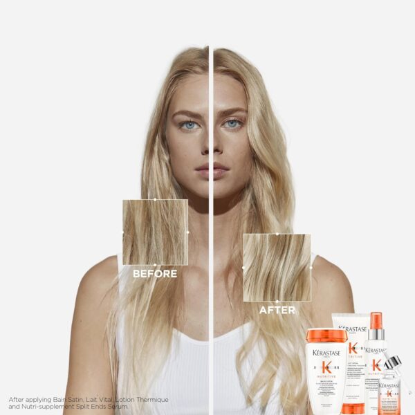 Kerastase Nutritive Lait Vital Hydrating Conditioner | Adds Moisture, Shine, and Nourishment | Smoothing and Softening Deep Conditioner | With Niacinamide | For Fine to Medium Dry Hair - Image 2