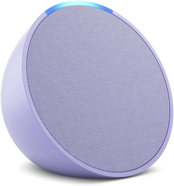 Amazon Echo Pop (newest model), Full sound compact smart speaker with Alexa, Lavender Bloom - Image 2