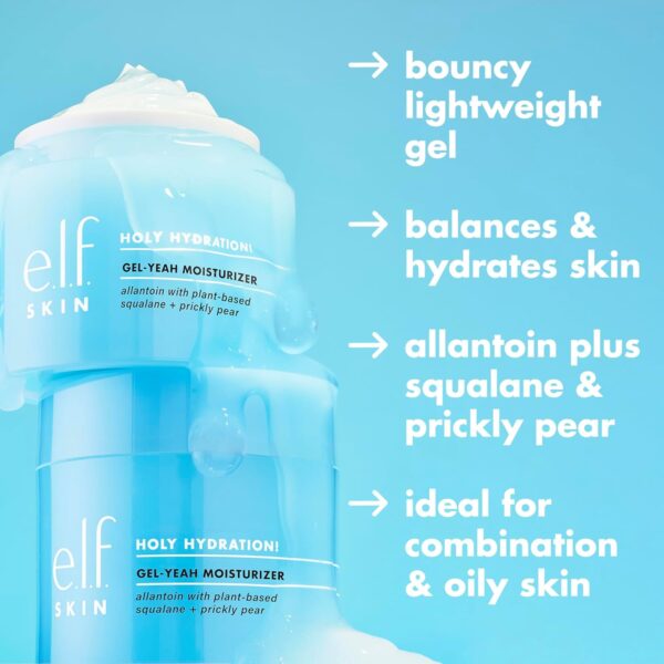 e.l.f. SKIN Holy Hydration! Gel-Yeah Moisturizer, Lightweight Moisturizer For Plump, Hydrated Skin, Infused With Squalane, Vegan & Cruelty-free - Image 2